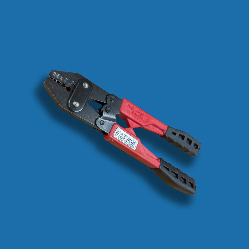 crimping fishing hooks Black Hook HS-450 Heavy Duty Hand Crimping Tool
