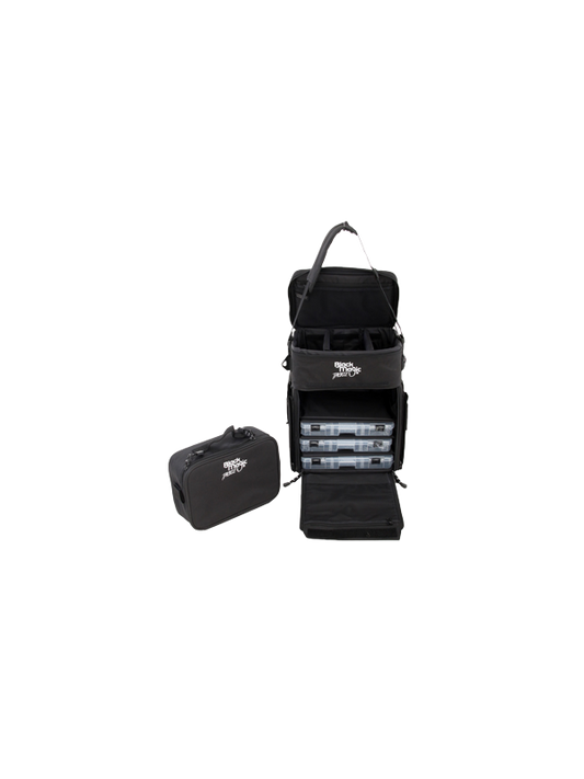 Black Magic Tackle Bag w/ 3 Utility Boxes & Insulated Box