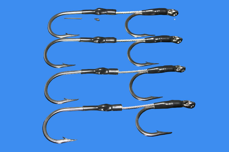 custom made fish hooks LMR Custom Wahoo Inline Hooksets | 10/0 7732 Stainless Steel