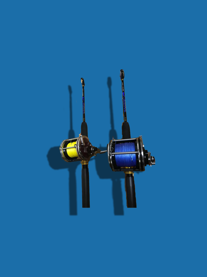 Black Hook Kite Fishing Setup- Rod, Reel, Line