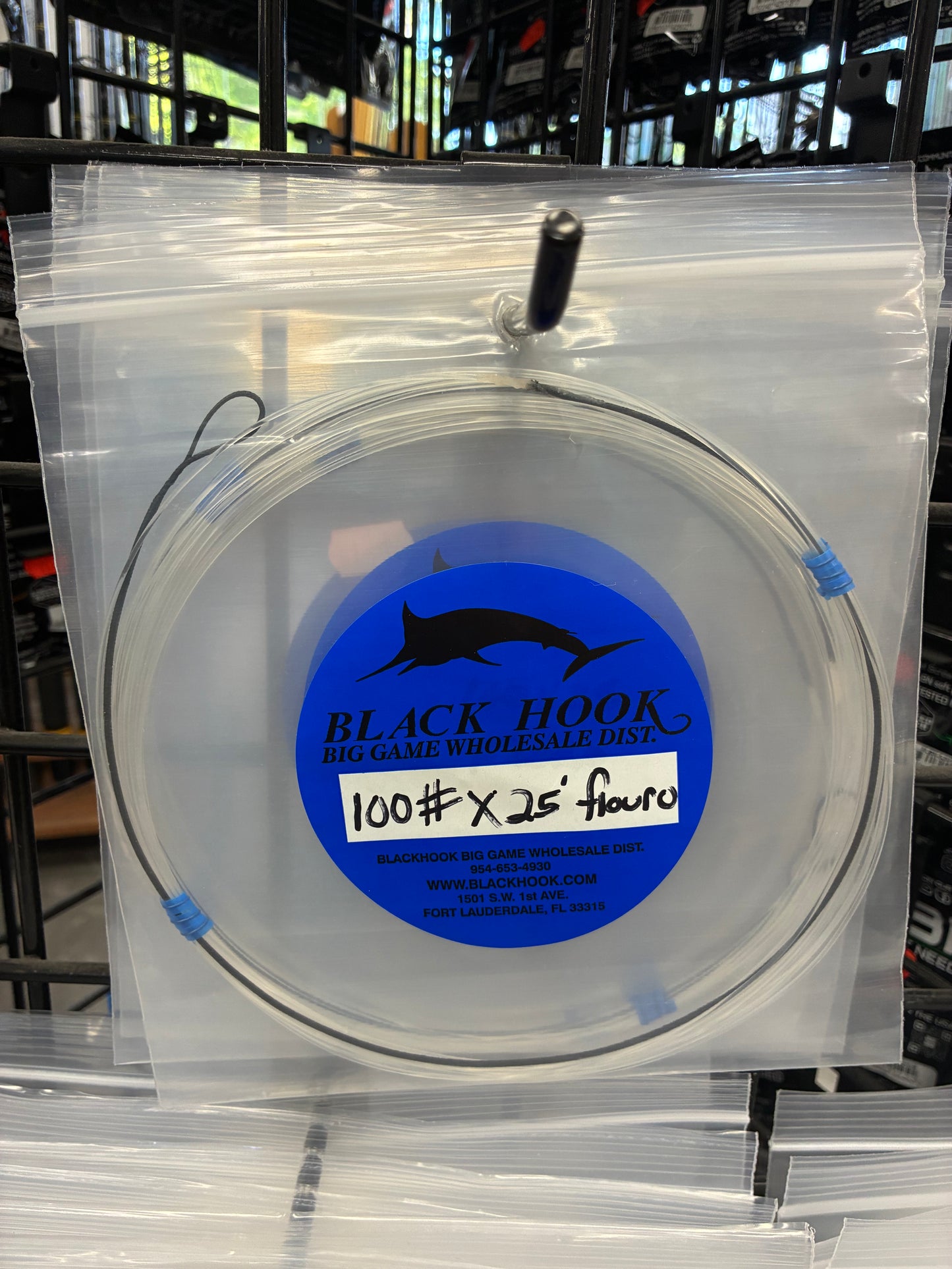Black Hook Custom Fluorocarbon Wind-On Leaders – 25 ft.