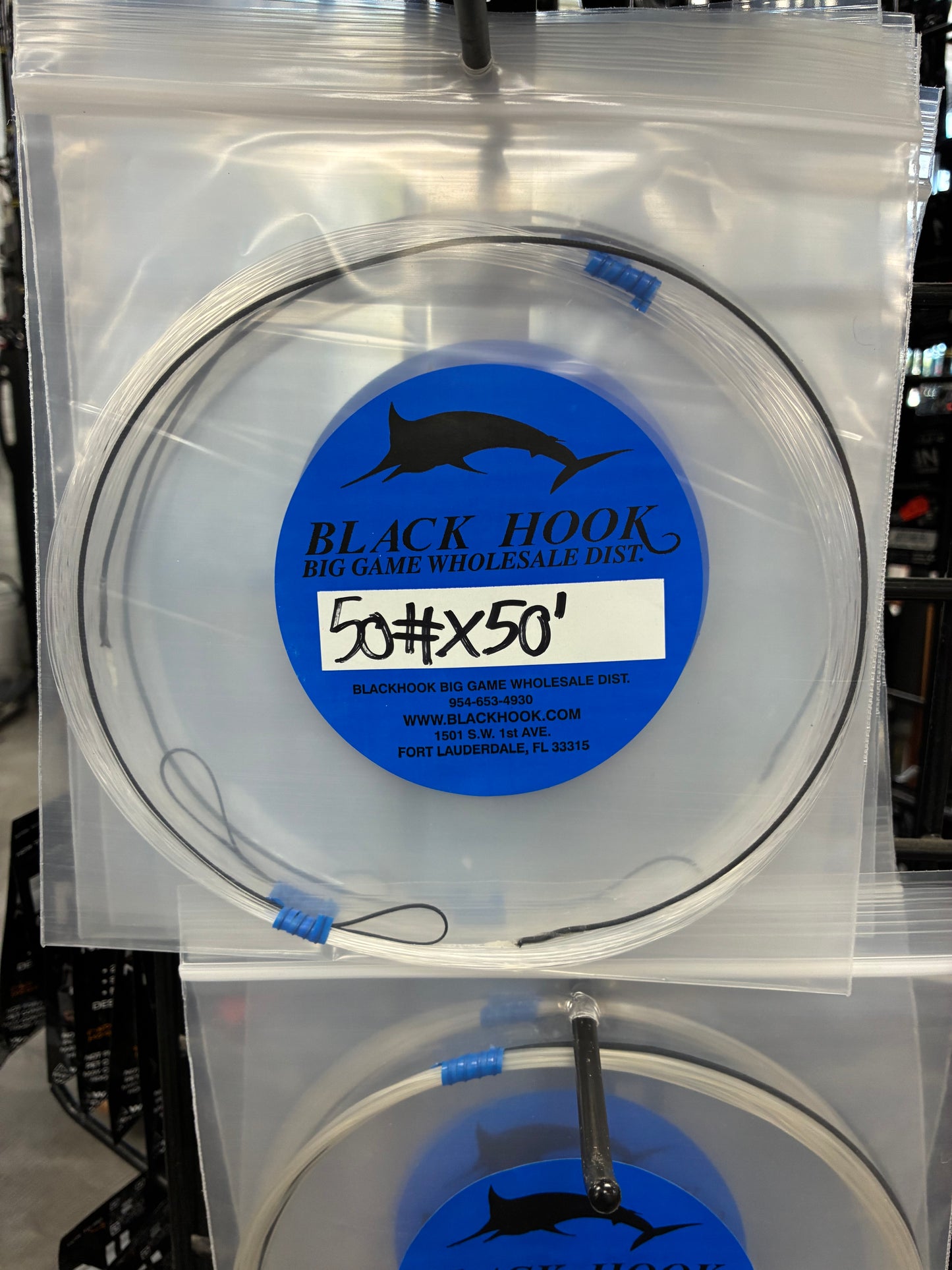 Black Hook Vertical Jigging Wind-On Leaders – 50 ft.