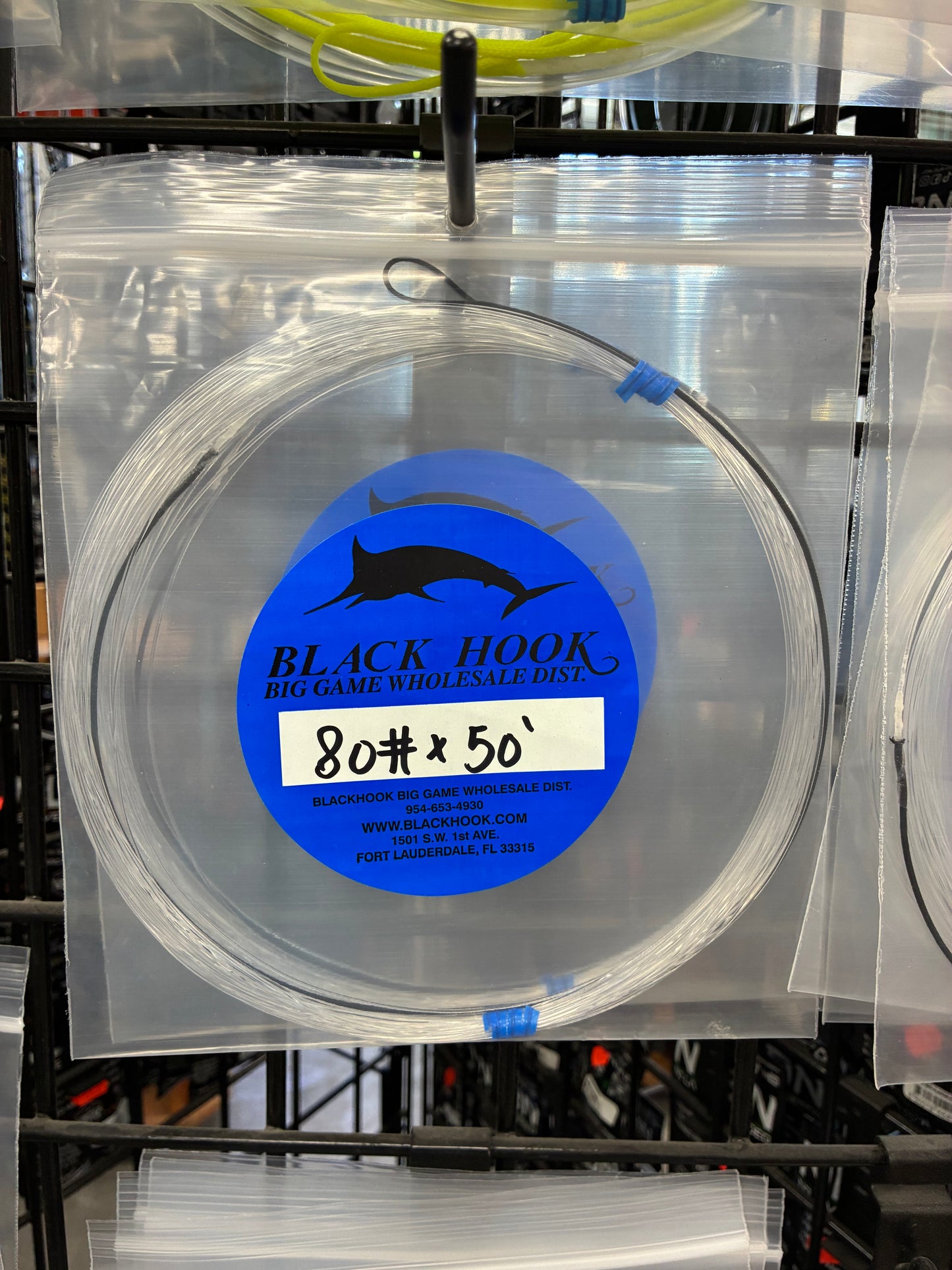 Black Hook Vertical Jigging Wind-On Leaders – 50 ft.