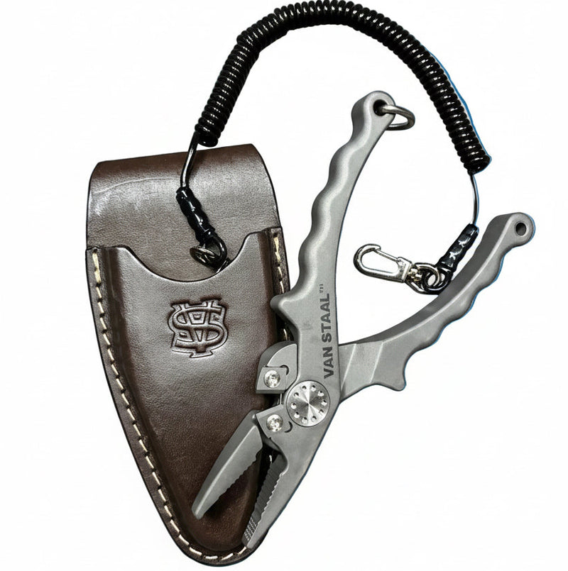 Load image into Gallery viewer, Van Staal Titanium Plier - 7" plus holster and lanyard

