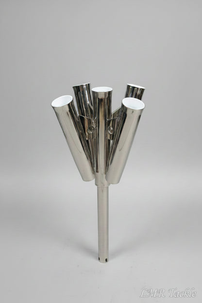 LMR Five Banger Rod Holder Stainless Steel Straight Butt