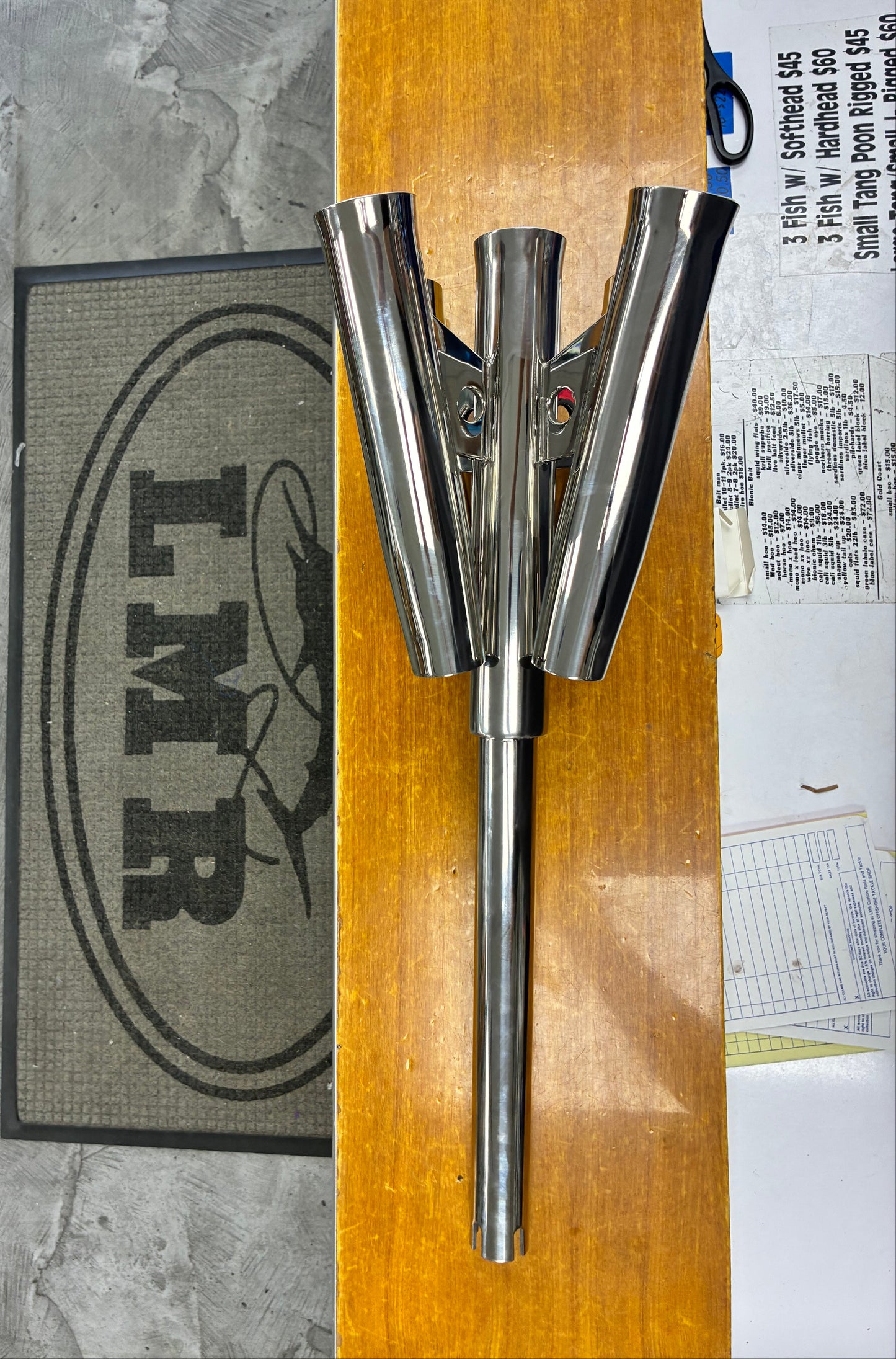 LMR Five Banger Rod Holder Stainless Steel Straight Butt