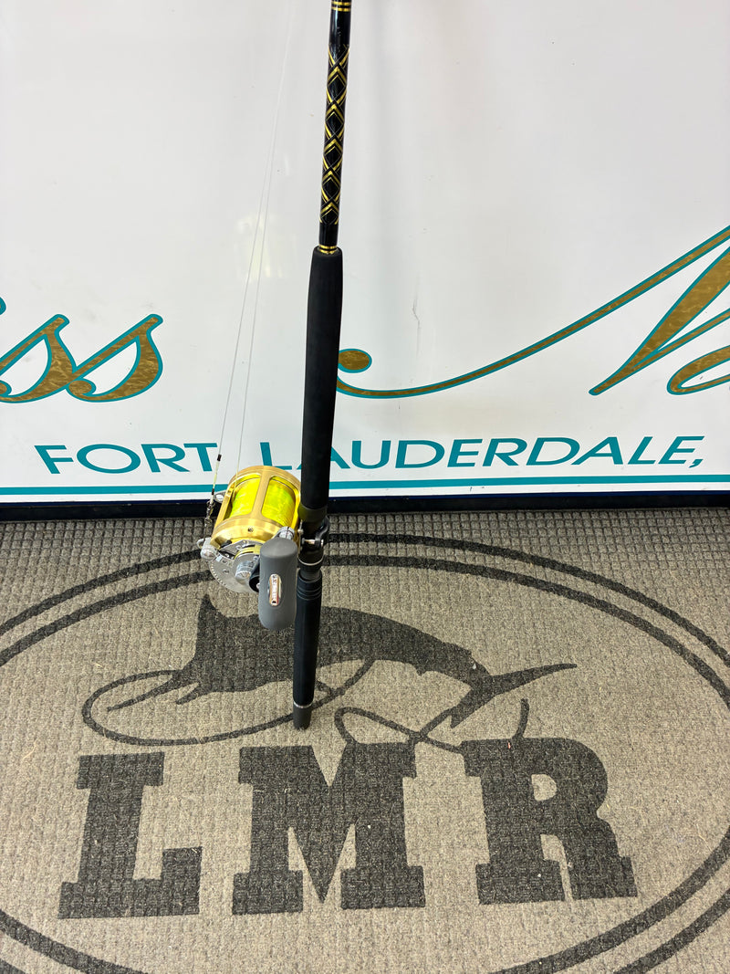 Load image into Gallery viewer, Shimano Tiagra 30W on LMR 6' 30-50lb Rod Combo | Slick Butt
