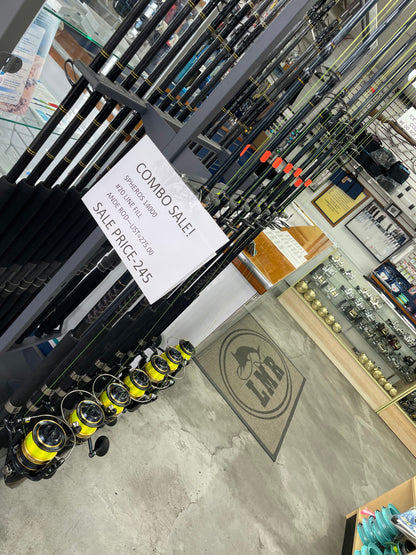 shimano commercial double rod sleeve Shimano Spheros 14000 on Ande 7' Medium-Heavy Rod Combo