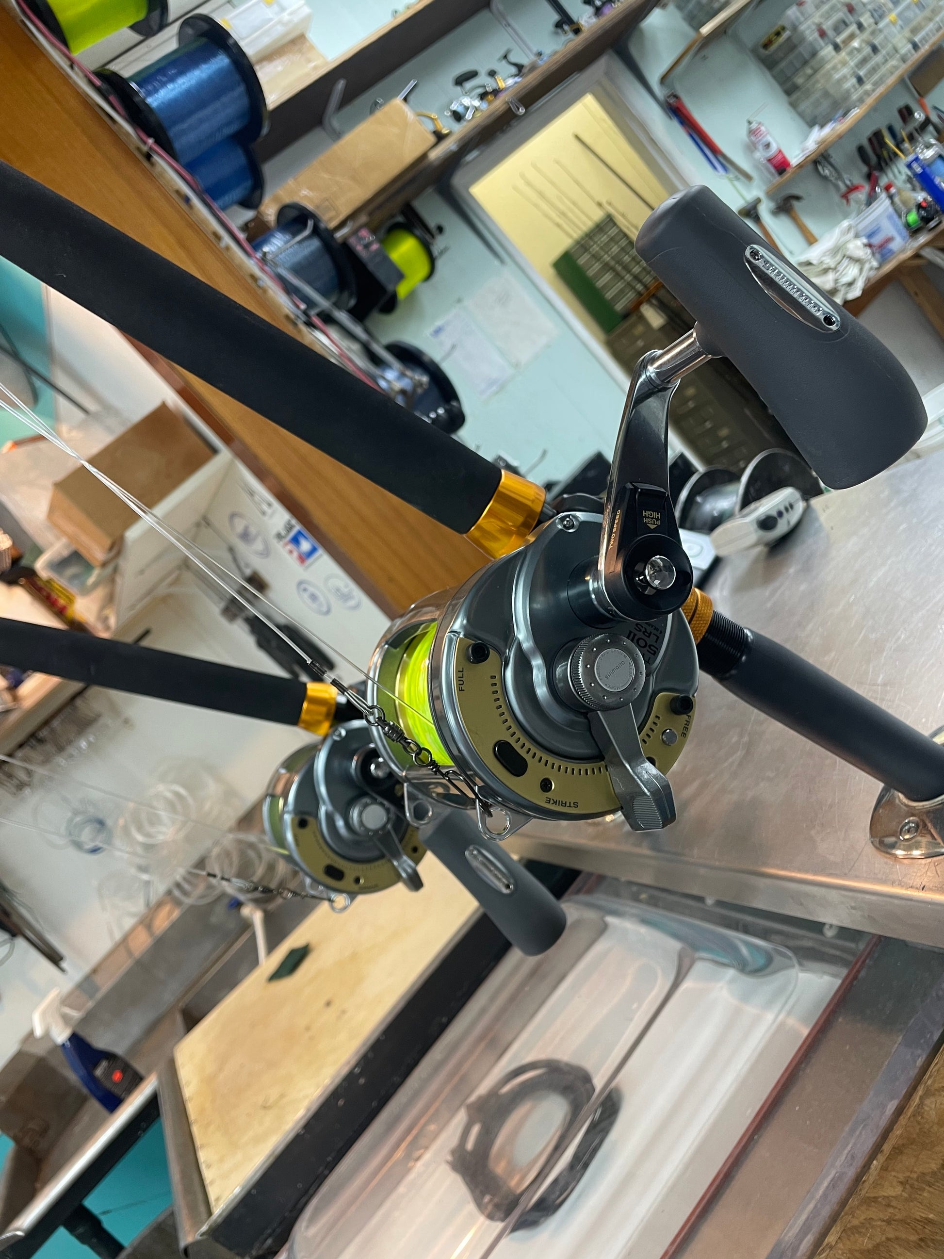 Shimano Tyrnos 50 II on Black Hook 6' Stand-Up Rod Combo | Offshore Trolling LMR Tackle Shimano Tyrnos 50 II on Black Hook 6' Stand-Up Rod Combo | Offshore Trolling LMR Tackle