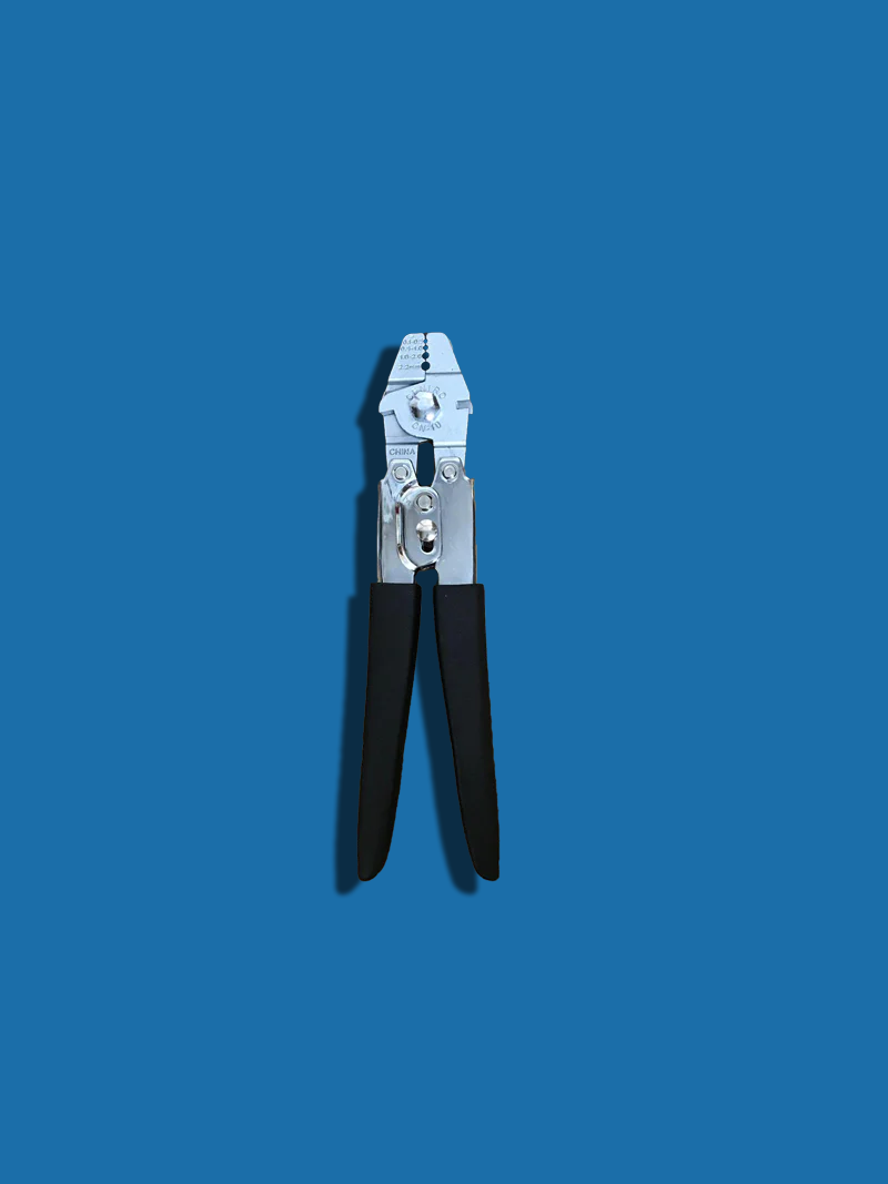 Load image into Gallery viewer, LMR Chrome Hand Crimping Tool with Grips CN-10DLX
