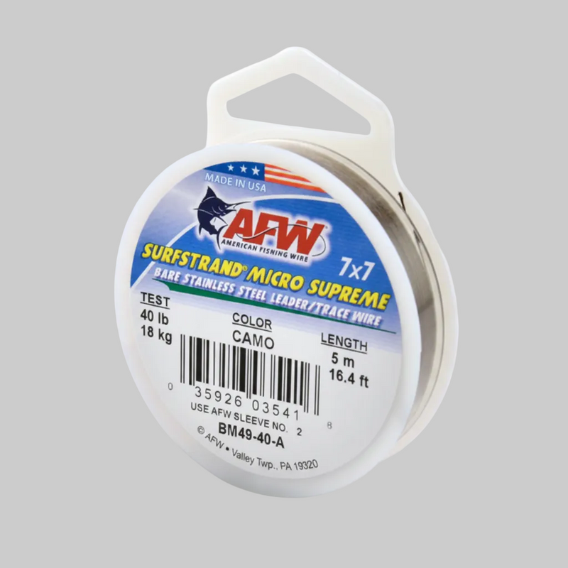 Load image into Gallery viewer, AFW 7x7 Surflon Micro Supreme Knottable Wire Leader

