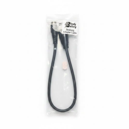 Bloody Battery Short Seaborg Adapter Cable in retail packaging for Daiwa Seaborg electric reels