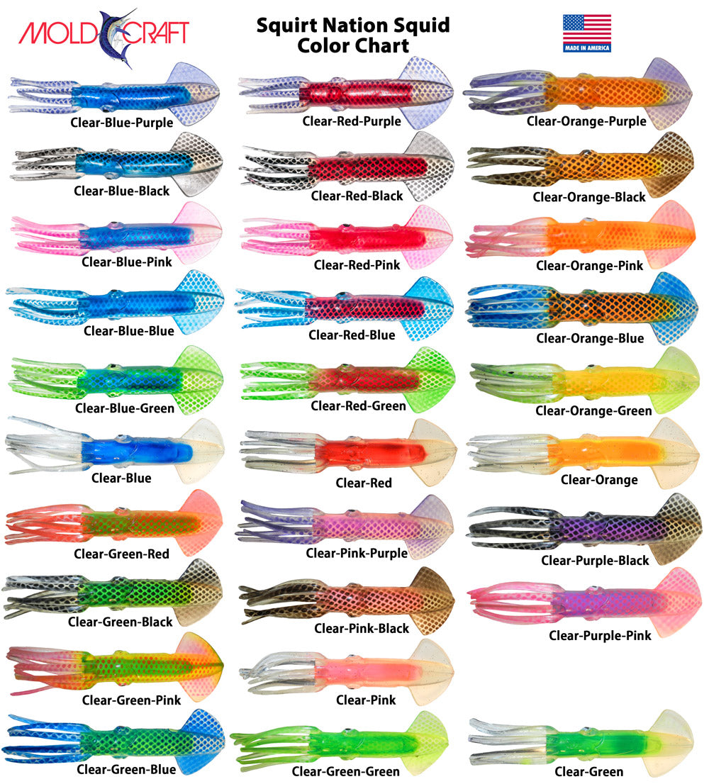 Mold Craft Squirt Nation Squids 9"