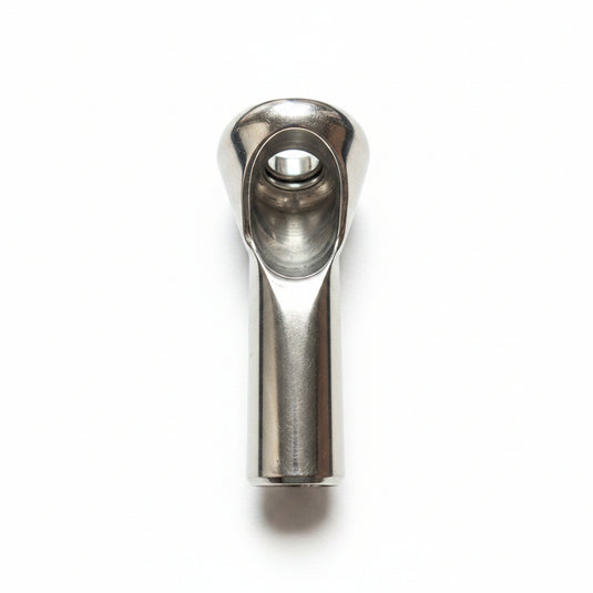 Winthrop DT-28 Dredge Top angle view showing barrel opening - size 28 stainless steel
