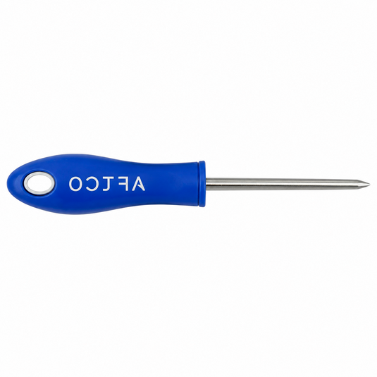 AFTCO Bait Rigging Needle with blue handle and stainless steel pointed shaft for offshore fishing