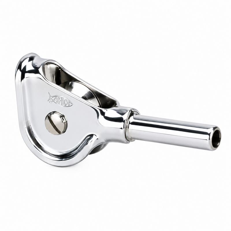 Load image into Gallery viewer, AFTCO Big Foot Super Heavy Duty Roller Tip Top in chrome
