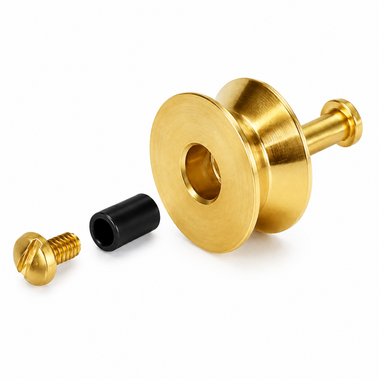AFTCO Complete Tip Roller Replacement Assembly in gold