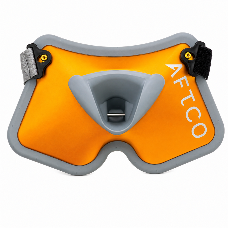 Load image into Gallery viewer, AFTCO Large Fighting Belt in orange with gray trim
