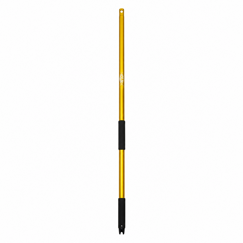 Load image into Gallery viewer, AFTCO Flying Gaff Handle in gold with black grips for offshore big game fishing
