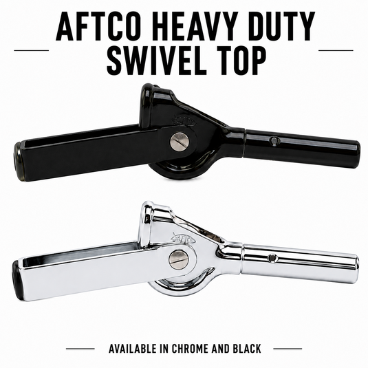 AFTCO Heavy Duty Swivel Top in black and chrome