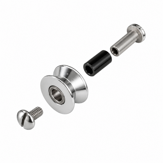 AFTCO stainless steel roller guide replacement assembly with roller and hardware