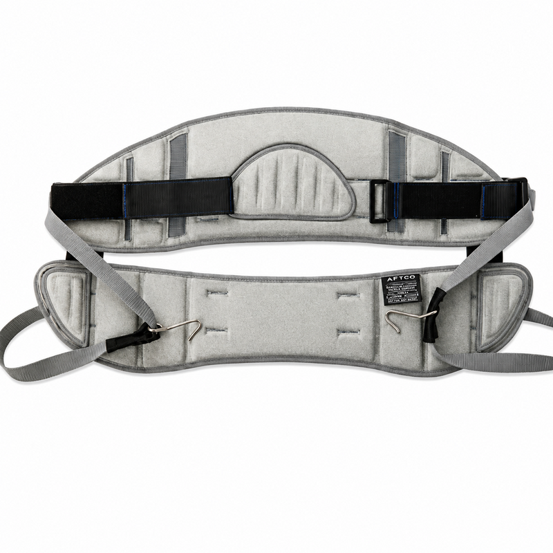Load image into Gallery viewer, Back view of AFTCO Ultimate Stand-Up Harness MaxForce showing padding and adjustable straps
