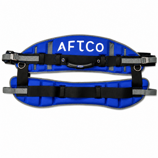 AFTCO Ultimate Stand-Up Harness MaxForce in blue for big game offshore fishing