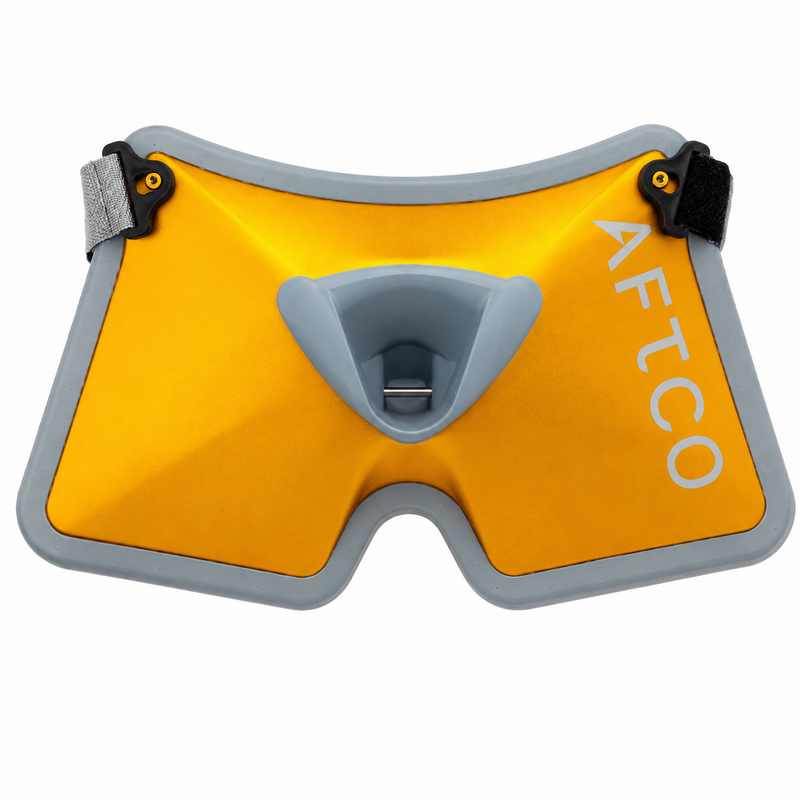 Load image into Gallery viewer, AFTCO XL Fighting Belt in gold with gray trim
