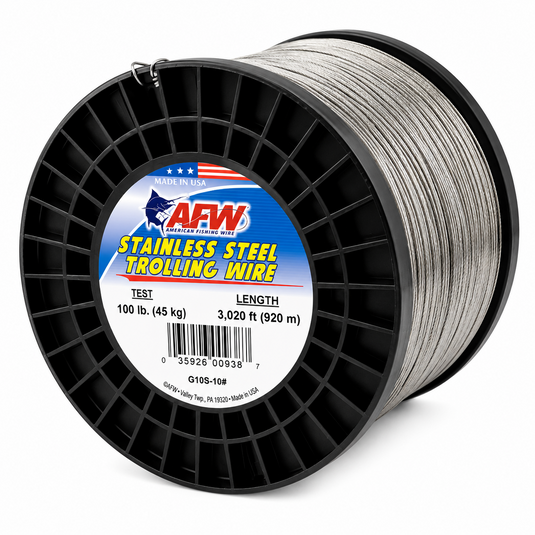 AFW Stainless Steel Trolling Wire 100 lb 3020 ft spool