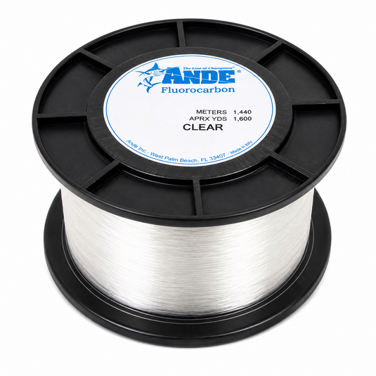ANDE Fluorocarbon clear fishing line 1600 yard spool