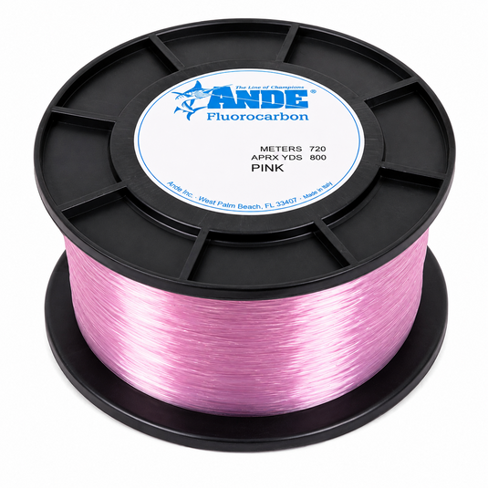 ANDE pink fluorocarbon fishing line 800 yard spool