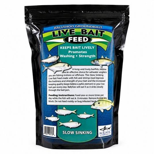 Aquatic Nutrition Ballyhoo Live Bait Feed slow sinking baitfish food