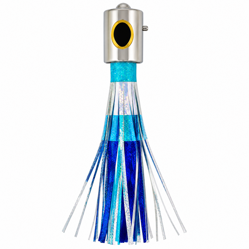 Load image into Gallery viewer, Ballyhood Cowbell Trolling Lure Flying Fish Color - Offshore Fishing Lure

