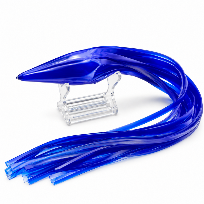 Load image into Gallery viewer, Blue Ocean 07 solid neon blue replacement lure skirt
