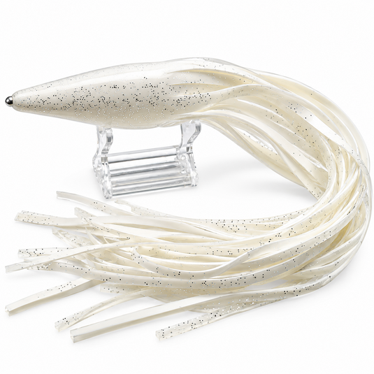 Blue Ocean 23A white with silver speck replacement lure skirt