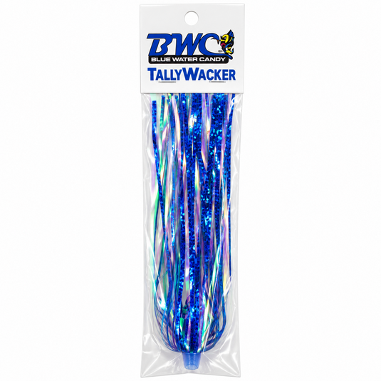Blue Water Candy TallyWacker light blue holographic trolling lure skirt