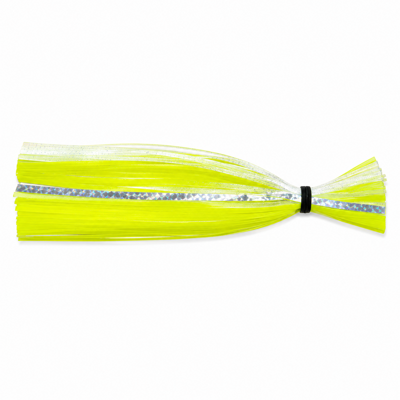 Load image into Gallery viewer, C&amp;H Lures chartreuse yellow trolling lure skirt
