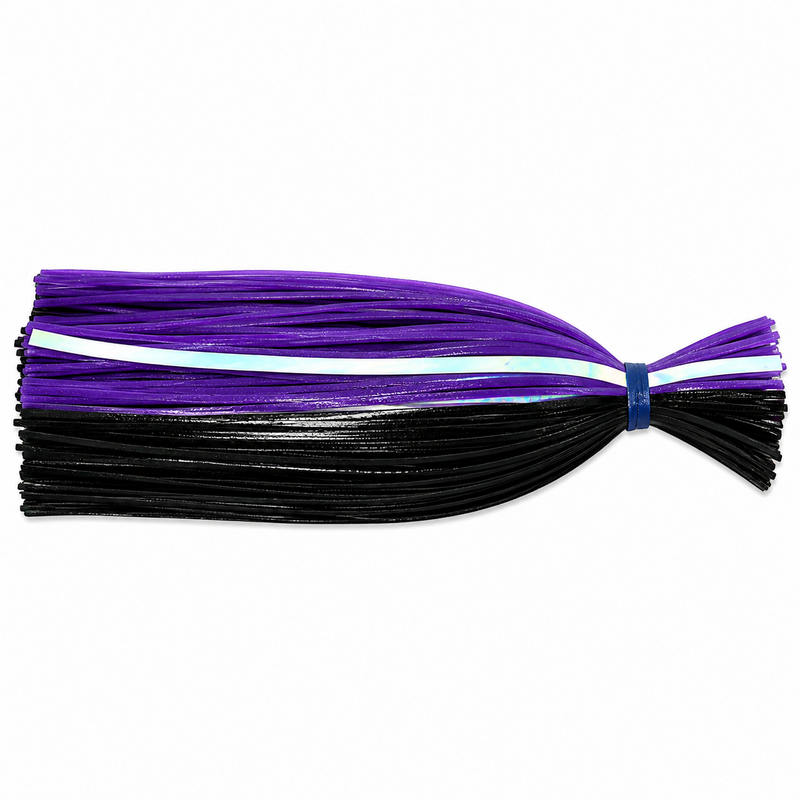 Load image into Gallery viewer, C&amp;H Lures purple and black trolling lure skirt
