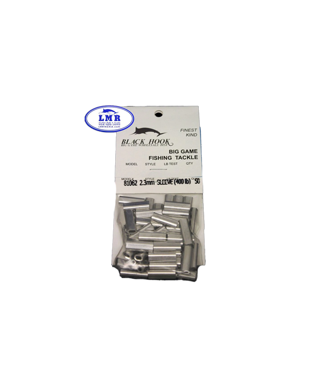 Load image into Gallery viewer, Black Hook Aluminum Sleeves - Crimps (50 count bags)
