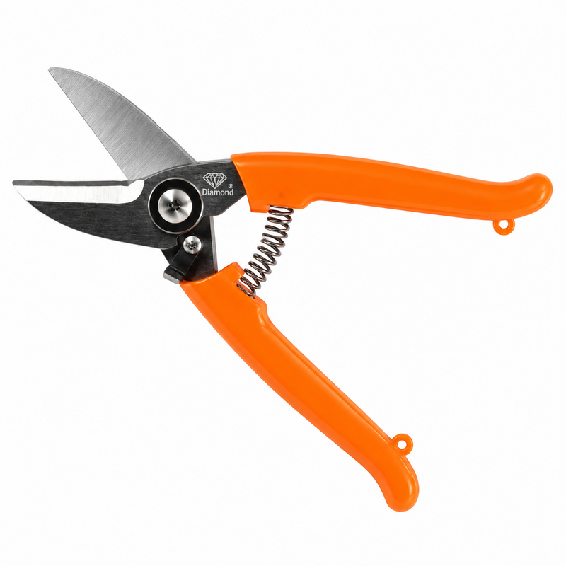 Load image into Gallery viewer, Diamond Fishing Products orange handle fishing scissors
