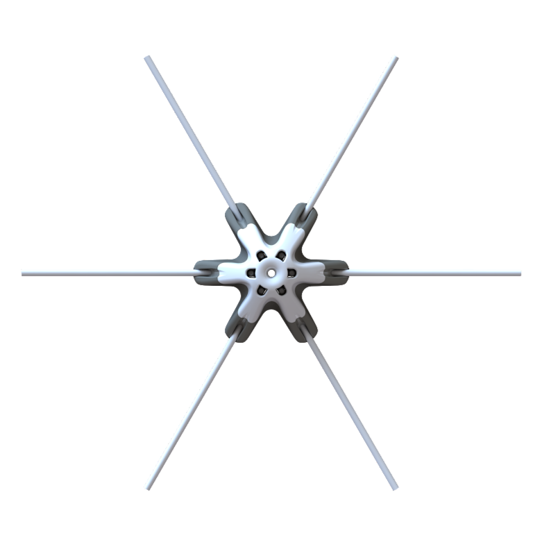 Dredge Head Premium Dredge Bars (One Hub w/ 6 arms  —  43")