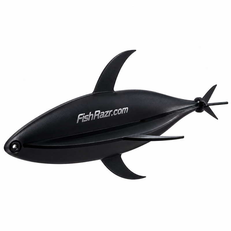 Load image into Gallery viewer, Fish Razr 3D Tuna FlapZ black offshore trolling teaser
