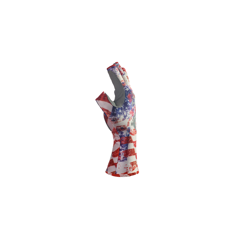 Fish Monkey - Half Finger Guide Gloves - Americana