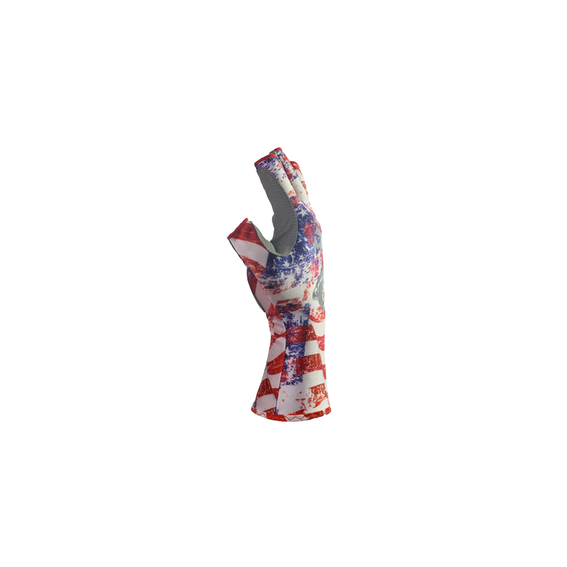 Load image into Gallery viewer, Fish Monkey Half Finger Guide Gloves – Americana
