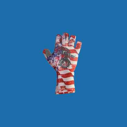Fish Monkey - Half Finger Guide Gloves - Americana
