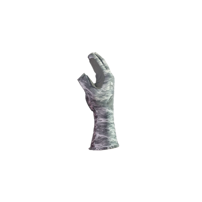 Fish Monkey - Half Finger Guide Gloves - Grey Camo