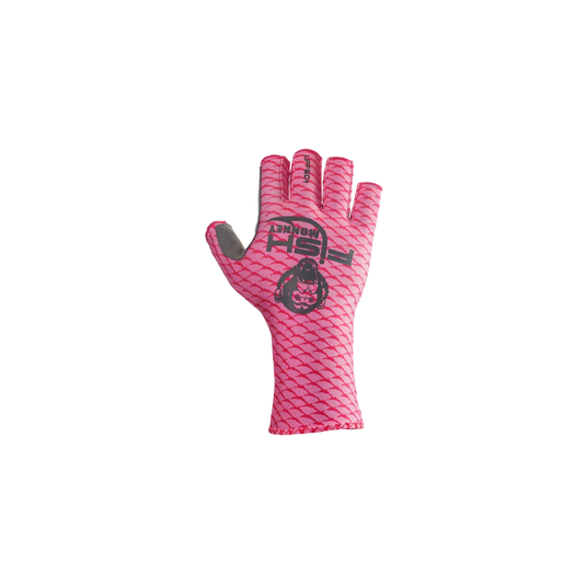 Fish Monkey Half Finger Guide Gloves – Pink Scales