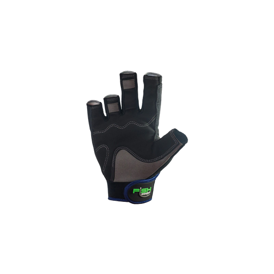 Fish Monkey Half Finger Jigging Gloves – Blue Water Camo – The Crusher