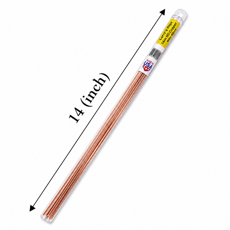 Load image into Gallery viewer, Larry's Rigs 14 inch HD copper wire for offshore bait rigging
