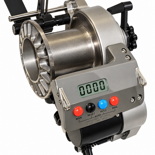 Lindgren-Pitman S2-1200 commercial electric reel with titanium spool